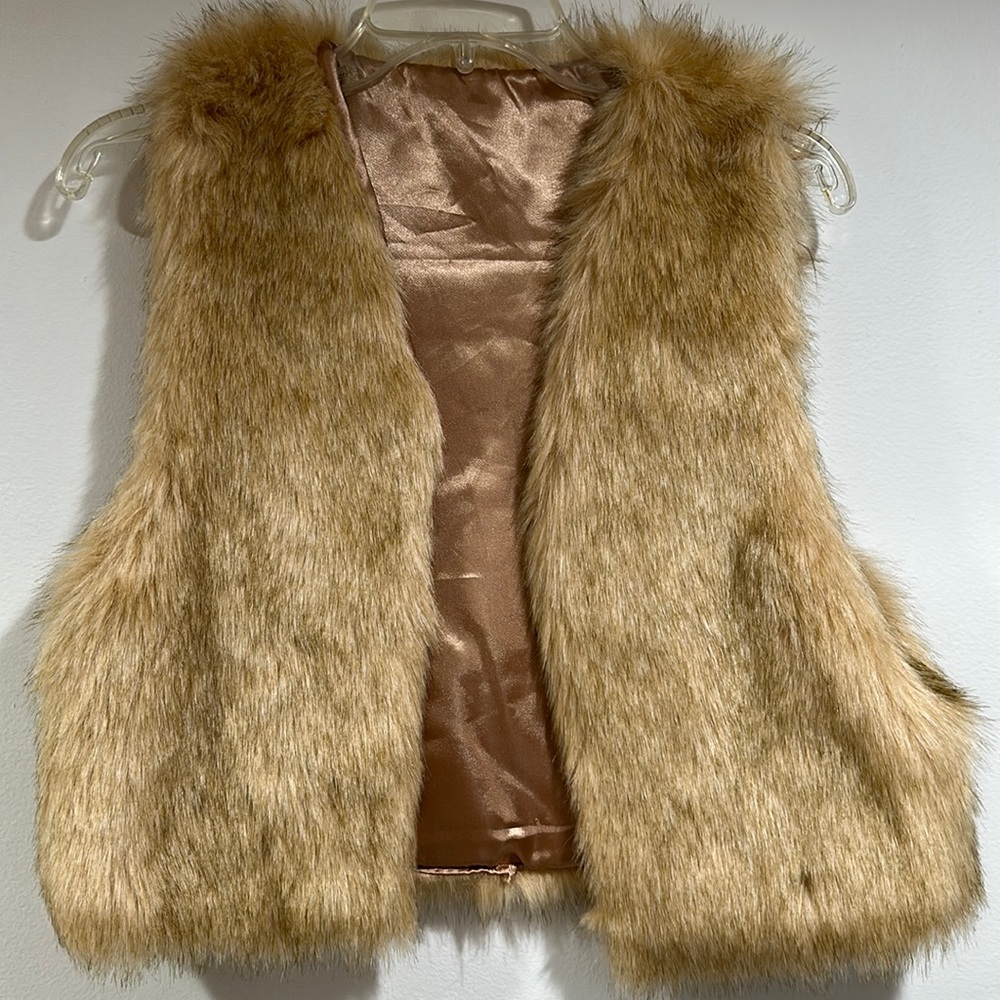 Faux fur vest